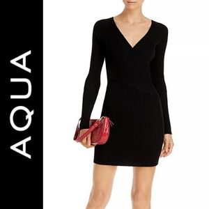 AQUA   Ribbed Sweater Dress - 100% Exclusive